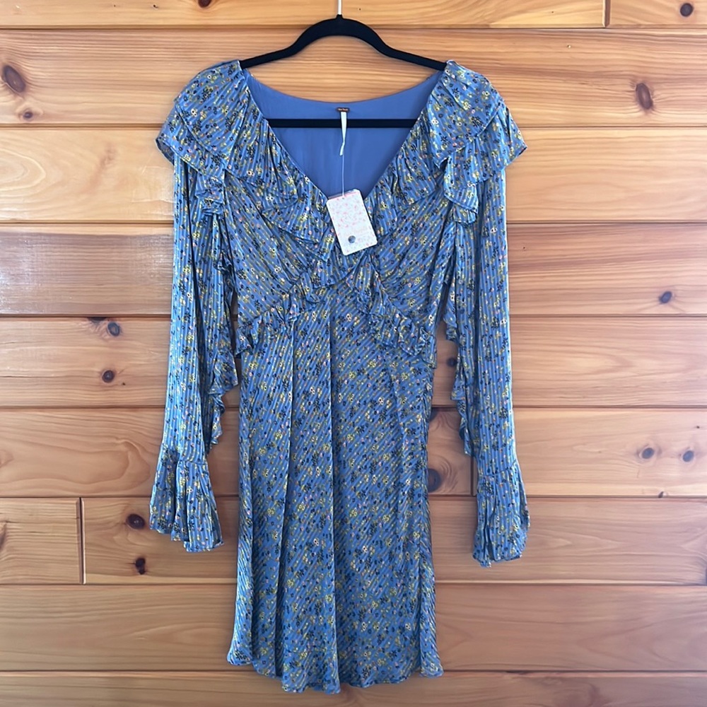 Free People Dress Sweetest Thing Mini - Midnight Cowboy